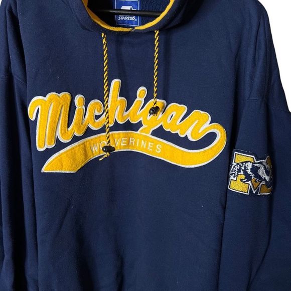 VTG Starter University of Michigan Hoodie XL - Picture 2 of 5